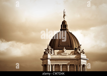 Manitoba Legislative Building, Winnipeg, Manitoba, Kanada Stockfoto