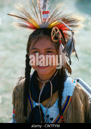 Porträt eines indischen Mädchen, Kanada Stockfoto