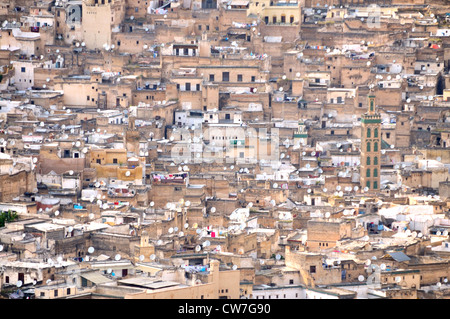 alte Stadt mit Marokko, Medina von Fes Stockfoto