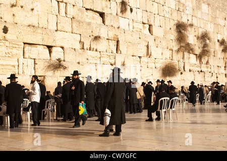 Diener an der Klagemauer, Israel, Jerusalem Stockfoto