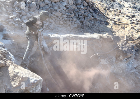 Abbau von Blei-Sulfide, Marokko Stockfoto