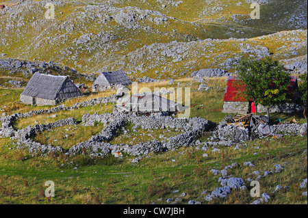 alten Bergdorf, Montenegro, Prokletije Stockfoto