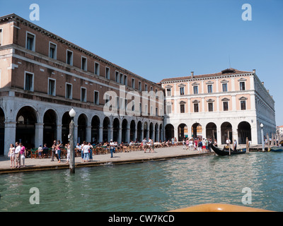 Der merkantilen Altstadt von Venedig aus dem Canal Grande Italien Stockfoto