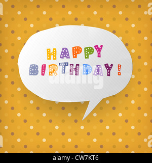 Alles Gute zum Geburtstag Geschenk Kartenvorlage Stockfoto