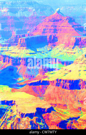 Grand Canyon angesehen vom South Rim in Grand Canyon Village. Arizona, USA Stockfoto