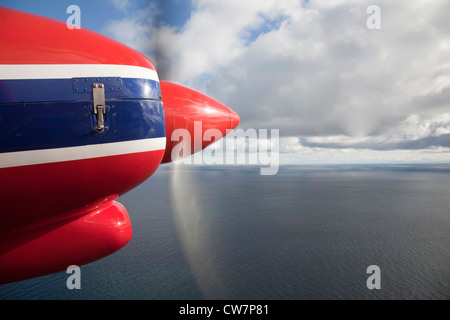 Fliegen über die Falkland Inseln Stockfoto