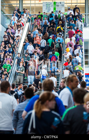Gamescom, weltweit größte Messe für Computerspiele und Zubehör für die Öffentlichkeit zugänglich. Köln, Deutschland, Europa. Stockfoto