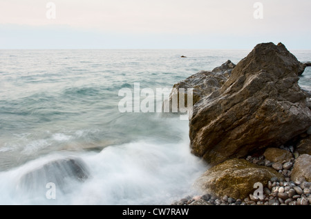 Landwash am Schwarzen Meer, Krim, Ukraine Stockfoto