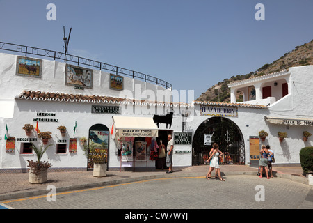 Stierkampfarena (Plaza de Toros) in Mijas Pueblo, Andalusien Spanien Stockfoto