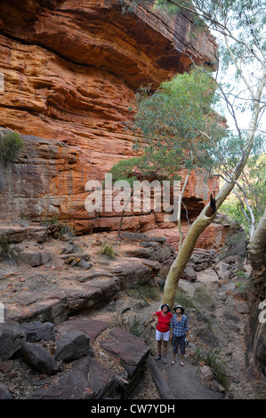 Die Schlucht der Wanderweg in den Kalbarri National Park-Westaustralien Stockfoto