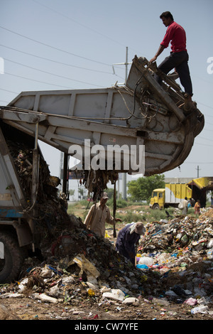 Waste Pickers in Islamabad, Pakistan Stockfoto