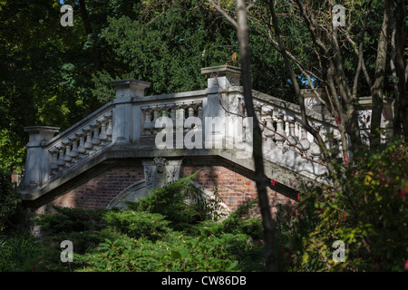 Die venezianischen Brücke im Parc Monceau (1778), Paris, Île-de-France, Frankreich, Europa, EU Stockfoto