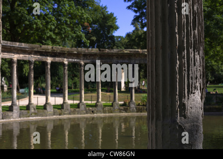 Der klassische Kolonnade im Parc Monceau (1778), Paris, Île-de-France, Frankreich, Europa, EU Stockfoto