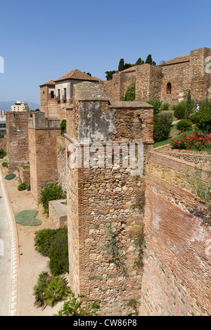 Die Festung Alcazaba in Malaga Spanien Stockfoto