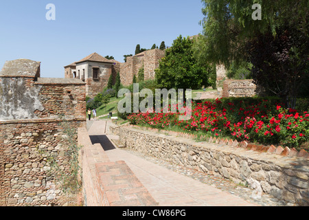 Die Festung Alcazaba in Malaga Spanien Stockfoto