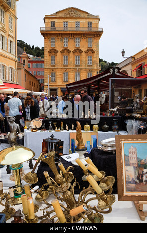 Marktstand in Cours Saleyo, Vielle Ville, Altstadt, Nizza, Côte d'Azur, Frankreich Stockfoto