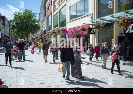 Königin-Straße-Cardiff Stockfoto