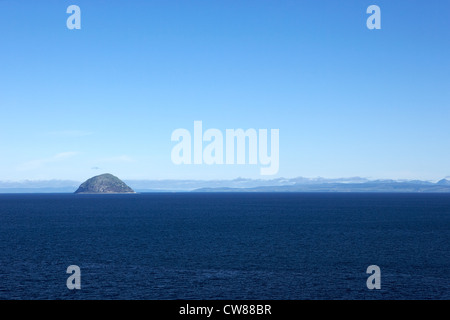 Ailsa Craig Insel vor der Küste von South Ayrshire im Firth of Clyde Schottland Großbritannien Vereinigtes Königreich Stockfoto