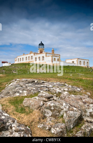Landschaftlich Point Leuchtturm an der Westspitze der Insel Skye in Schottland, Großbritannien Stockfoto