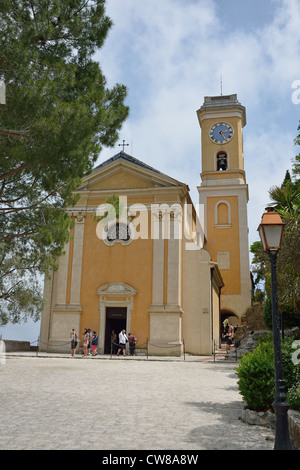 L'Église, Èze, Côte d ' Azur, Alpes-Maritimes, Provence-Alpes-Côte d ' Azur, Frankreich Stockfoto