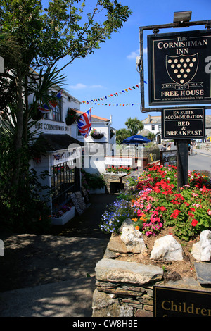 Das Cornishman Inn Pub am Tintagel in Cornwall Stockfoto