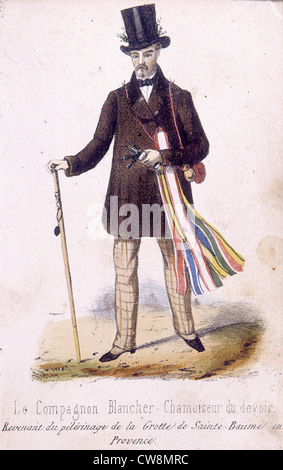 Vergoldung des 19. Jahrhunderts, Illustrationen Stockfoto