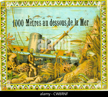 20 000 Ligen unter Meer Jules Verne-Spiel-Blöcke Stockfoto