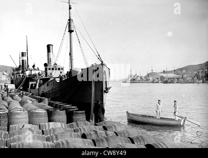 Spanischen Flüchtlinge. Bei Port-Vendres Entwaffnung Republikanischen Garde Stockfoto