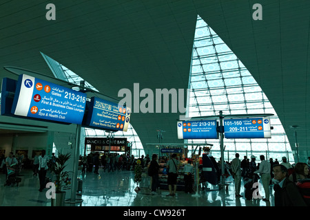Dubai International Airport Transit-Bereich Stockfoto