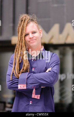 Duke Special (Peter Wilson) startet eine 5-Tage-Festival der nördlichen irischen musikalisches Talent im Metropolitan Arts Centre, Belfast. Stockfoto