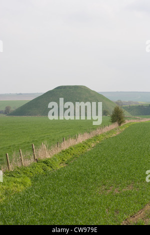 Wiltshire: Silbury Hill nr Avebury Stockfoto