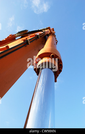 Digger Hydraulikarm. Stockfoto