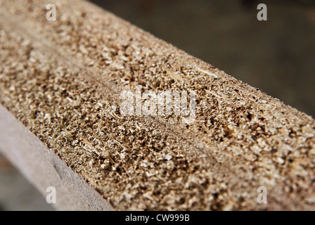 Stapel von orientierten Strand - Spanplatten. Stockfoto