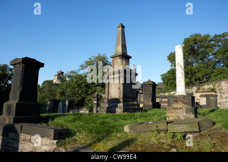 alten Calton Friedhof Beerdigung Boden Edinburgh Schottland Großbritannien Vereinigtes Königreich Stockfoto
