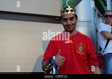 Spanien Fußball König. Endgültige. Kiew, Ukraine, Fußball-Europameisterschaft 2012 Stockfoto