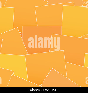 Hintergrund von orange Aufkleber - nahtlose Muster Stockfoto