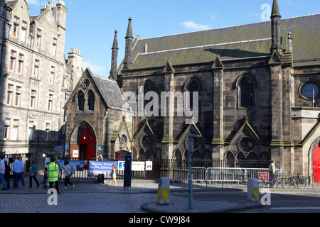 St. Columba Freikirche Johnston Terrasse Edinburgh Schottland Großbritannien Vereinigtes Königreich Stockfoto