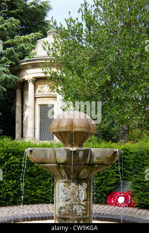 Denkmal in Jephson Gärten Leamington Spa Warwickshire England UK Stockfoto