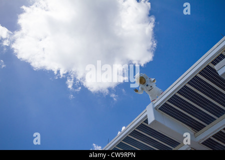 Astronaut-Statue an der John F. Kennedy Space Center (KSC) - Besucherzentrum - Merritt Island, Florida, Cape Canaveral Stockfoto