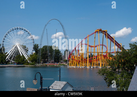 La Ronde, eine Six Flags Vergnügungspark Montreal Kanada Stockfoto