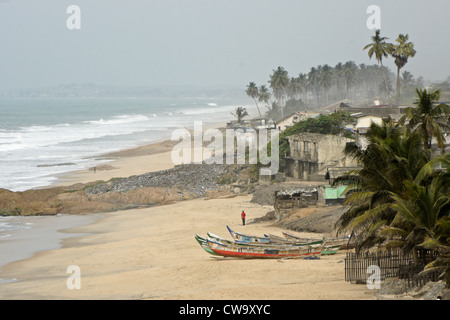 Küstenlinie in Cape Coast, Ghana Stockfoto