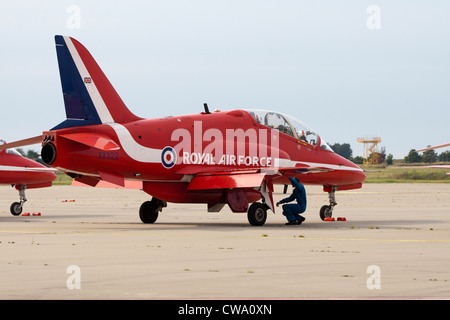 Rote Pfeile an Manston, Kent Stockfoto