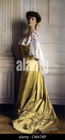 Alice Roosevelt, Tochter des Präsidenten Theodore Roosevelt und seiner verstorbenen ersten Frau, Alice Hathaway Lee. 1903-Farbe voll Stockfoto