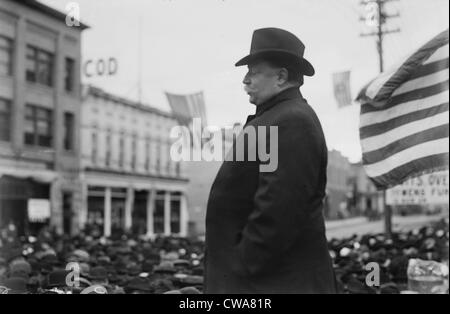 Präsident William Taft (1857-1930) sprechen in Crookston, Minnesota, Zug während seiner erfolgreichen 1908 Präsidenten Stockfoto