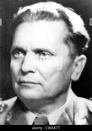 Marschall JOSIP BROZ TITO Jugoslawien in den frühen 1950er... Höflichkeit: CSU Archive / Everett Collection Stockfoto