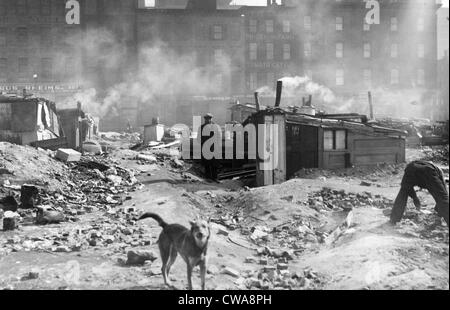 Hütte-Kolonie im Westen und Charleton Street, New York City, 16. Februar 1932.  Höflichkeit: CSU Archive/Everett Collection Stockfoto