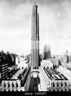 Die RCA Gebäude im Rockefeller Center in New York City, ca. 1970.  Höflichkeit: CSU Archive/Everett Collection Stockfoto