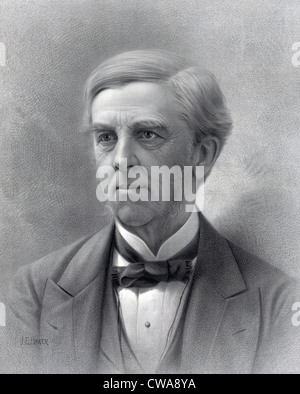 Oliver Wendell Holmes Sr.(1809-94) war ein einflussreicher US-amerikanischer Schriftsteller und Dichter.  Sein Gedicht, "Old Ironsides" verhindert die Stockfoto