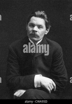 Maxim Gorky (1868-1936) schrieb über das Leben der Arbeiterklasse Russen und unterstützte die marxistischen Revolution aber wurde oft Stockfoto