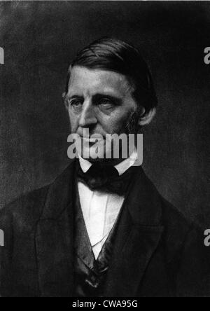 Waldo (1803-82) US-amerikanischer Schriftsteller Transcendentalism vermählt. Stockfoto